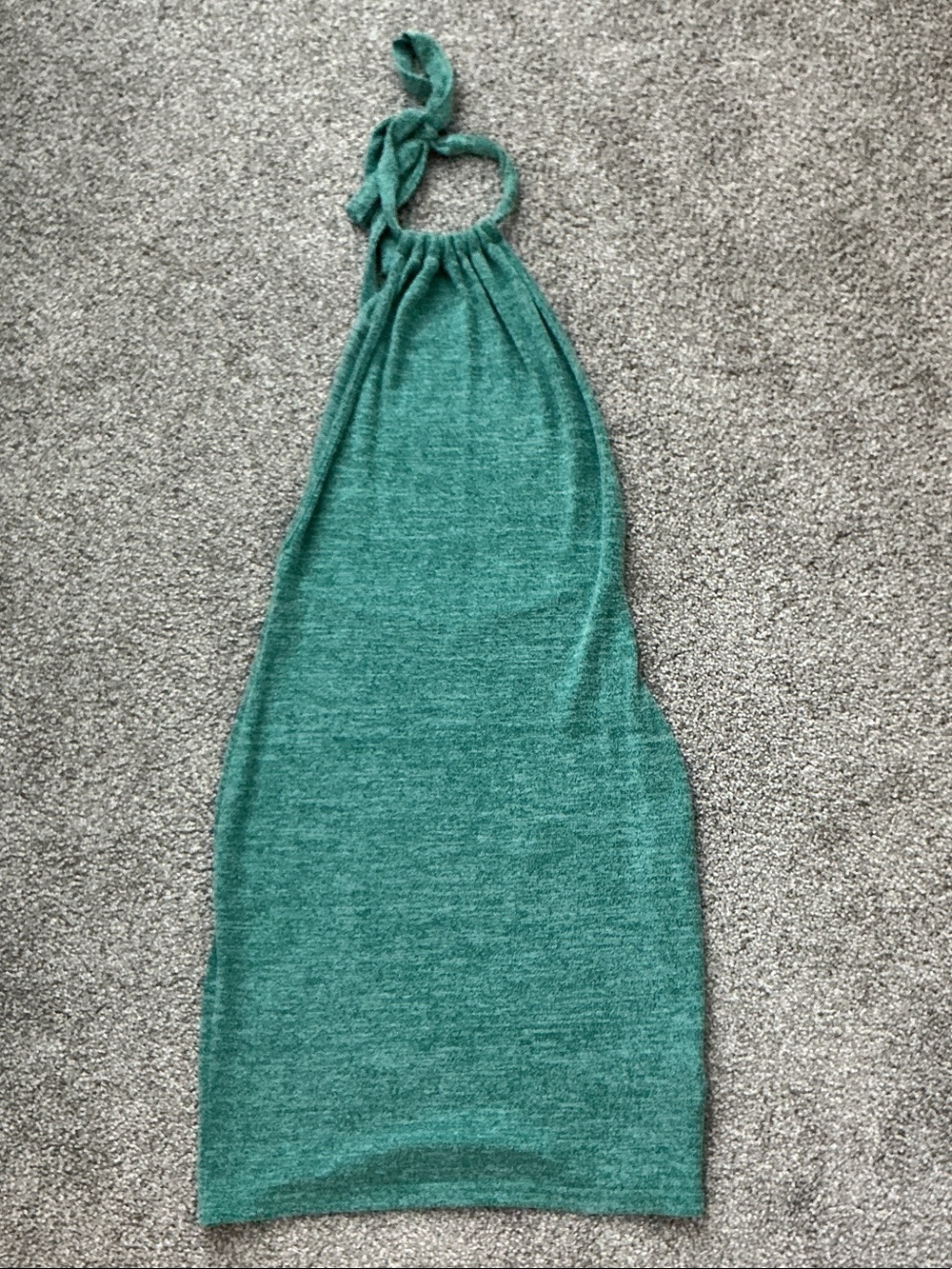 SHEIN Teal Halter Knit Dress